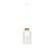 MANTRA-8278 NORA WHITE/WOOD Interior Decorativo Pendant Lamp 1 Light