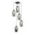 MANTRA-8283 NORA BLACK/MARBLE Interior Decorativo Pendant Lamp 5 Lights