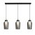 MANTRA-8285 NORA BLACK/MARBLE Interior Decorativo Pendant Lamp 3 Lights