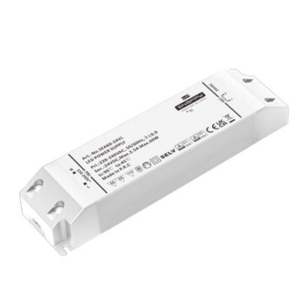 MANTRA-8293 TIRAS LED STRIPS TEK DRIVER CONSTANT VOLTAGE IP20 24VDC  60W (SEA60-24VL)