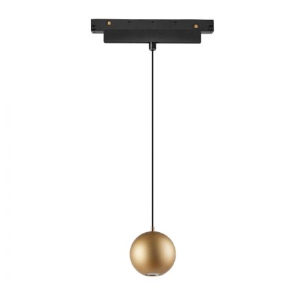 MANTRA-8383 MAGNETO TEK BALL PENDANT 7W BLACK/GOLD 3000K