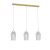 MANTRA-8397 NORA GOLD/WHITE Interior Decorativo Pendant Lamp 3 Lights