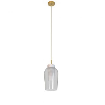 MANTRA-8398 NORA GOLD/WHITE Interior Decorativo Pendant Lamp 1 Light