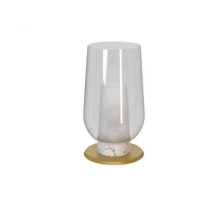 MANTRA-8401 NORA GOLD/WHITE Interior Decorativo Table Lamp 