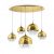 Maytoni Pendant Fermi Pendant lamp P140-PL-170-5-G