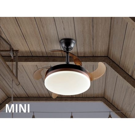  SCHULLER Vento Mini 169211 Ceiling Fan Matte Black LED Dimmable