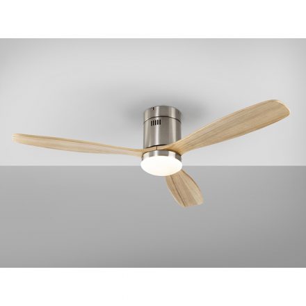  Schuller Sirocco 329521D Ceiling Fan Nickel Wood