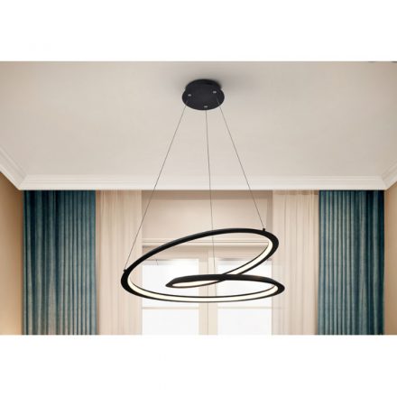 Schuller Looping 527583 Pendant Lamp Matte Black