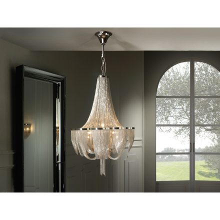  Schuller Minerva 872853 antique chrome chandelier