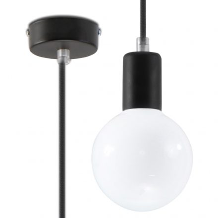 Pendant lamp EDISON black