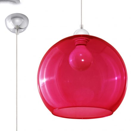 Pendant lamp BALL red