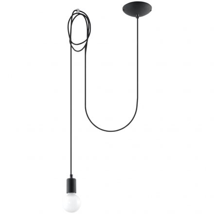 Pendant lamp EDISON 1 black