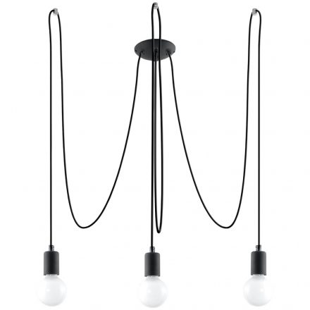 Chandelier EDISON 3 black