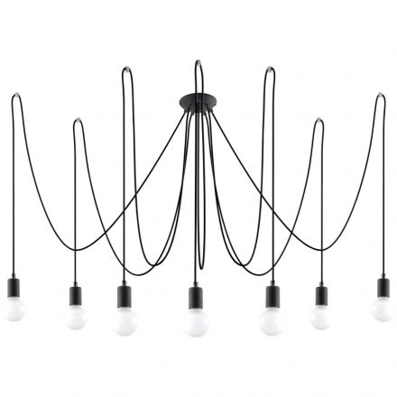 Chandelier EDISON 7 black