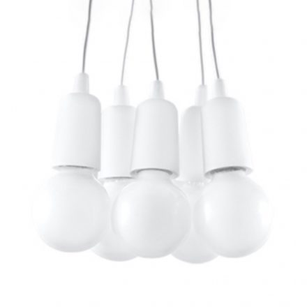 Pendant lamp DIEGO 5 white