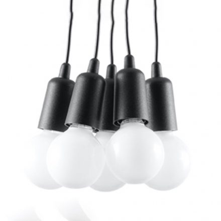 Pendant lamp DIEGO 5 black