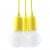 Pendant lamp DIEGO 3 yellow