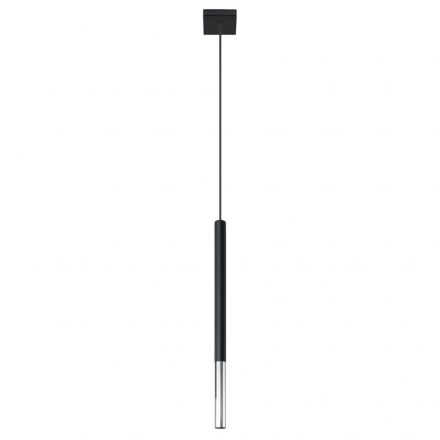 Pendant lamp MOZAICA 1 black/chrome