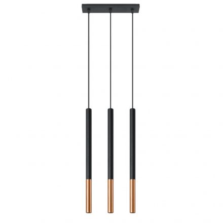 Pendant lamp MOZAICA 3L black/copper