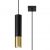 Pendant lamp LOOPEZ 1 black/golden