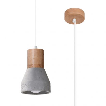 Pendant lamp QUBIC grey