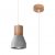 Pendant lamp QUBIC grey