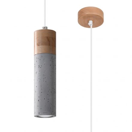 Pendant lamp ZANE 1 grey