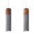 Pendant lamp ZANE 2 grey