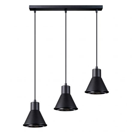 Pendant lamp TALEJA 3 black [ES111]