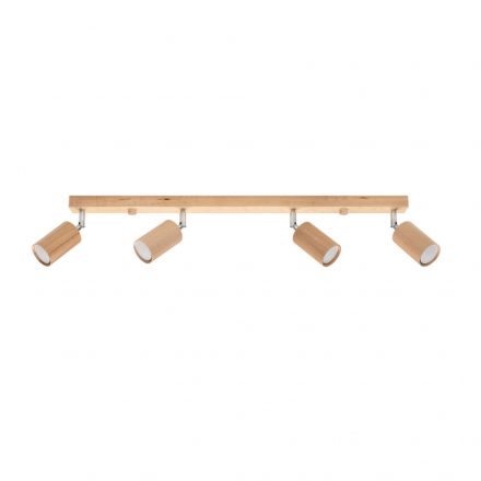 Ceiling lamp BERG 4 natural wood