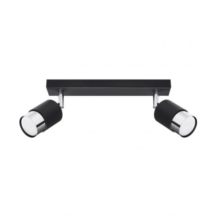 Ceiling lamp NERO 2 black/chrome