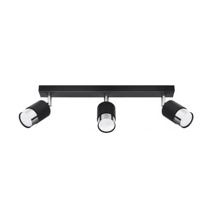 Ceiling lamp NERO 3 black/chrome