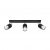 Ceiling lamp NERO 3 black/chrome