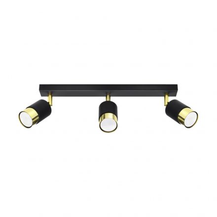 Ceiling lamp NERO 3 black/golden