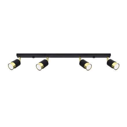 Ceiling lamp NERO 4 black/golden