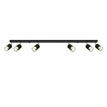 Ceiling lamp NERO 6 black/golden