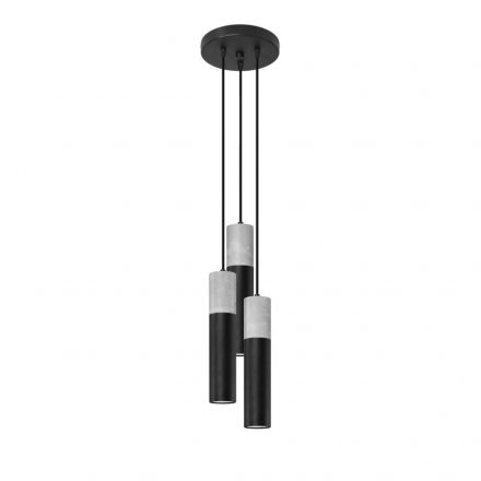 Pendant lamp BORGIO 3P black