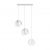 Pendant lamp TULOS 3L white