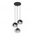 Pendant lamp TULOS 3P black