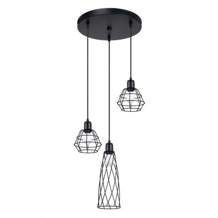 Pendant lamp SUBA 3P black