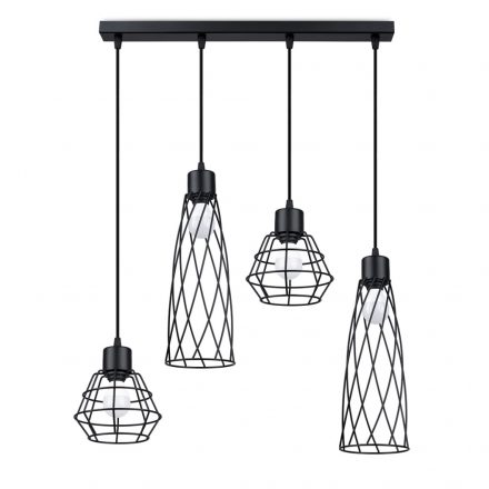 Pendant lamp SUBA 4L black