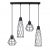 Pendant lamp SUBA 4L black