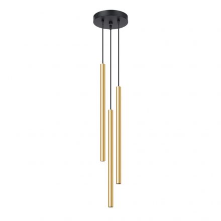 Pendant lamp PASTELO 3P polished gold