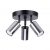 Ceiling lamp WINX 3P black/chrome