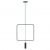 Pendant lamp RANA 1 black